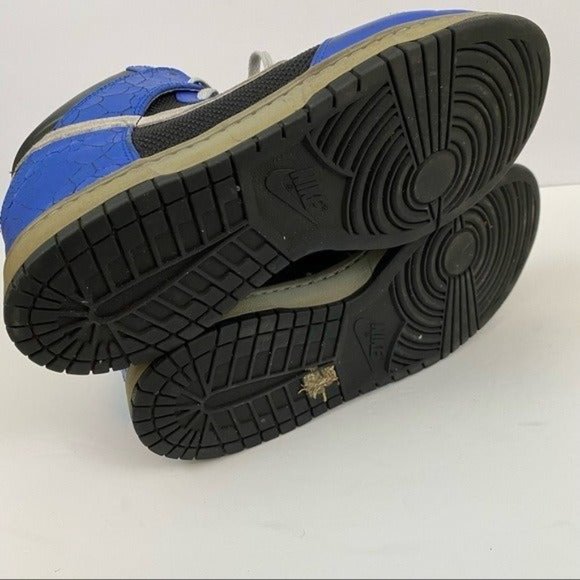 Nike Dunk High Premium Crack Varsity Blue Sneaker Men’s 12 - Picture 10 of 11